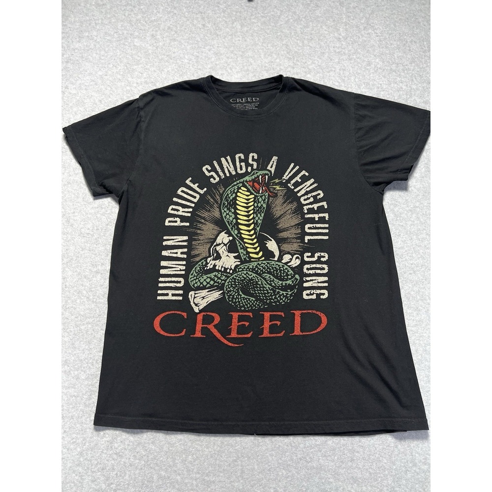 Creed Are You Ready Concert Tour Reunion Shirt Size Large Snake Cobra